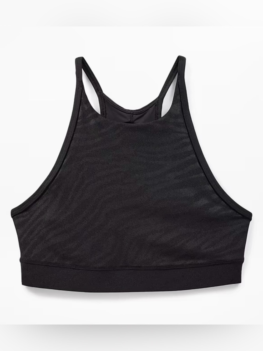 Athleta Simone Biles Black Animal Print Shine Sports Bra Size Small